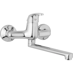 Nástenná drezová a umývadlová batéria SLIM, rozteč 150 mm, ramienko 200 mm